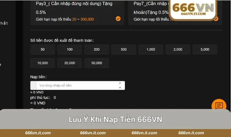 Nạp Tiền 666VN 3 Người chơi thực hiện giao dịch nạp tiền thành công tại 666VN