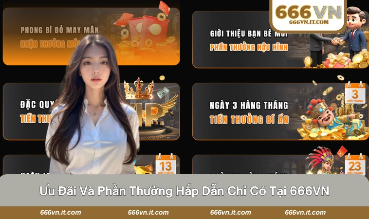 666VN 31 Nhiều ưu đãi và phần thưởng hấp dẫn chỉ có tại 666VN