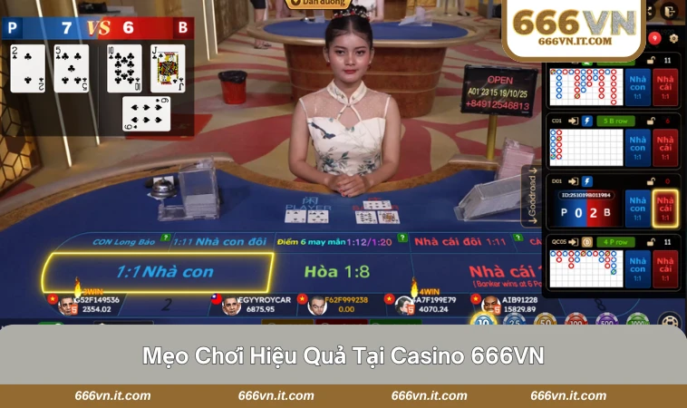 Casino 666VN 3 Người chơi tập trung quan sát bàn cược để đưa ra quyết định