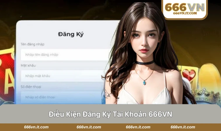 Đăng Ký 666VN 1 Giao diện trang đăng ký chính thức của 666VN