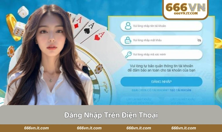 Đăng Nhập 666VN 2 Đăng nhập 666VN trên điện thoại cùng bước nhập mã OTP xác thực