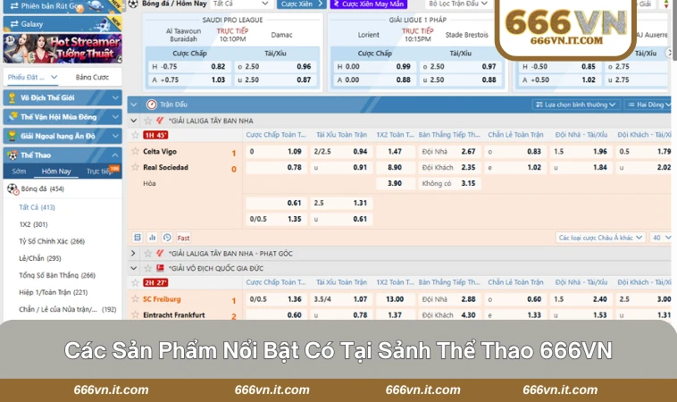 Thể Thao 666VN 2 Người chơi theo dõi trực tiếp và đặt cược cùng sảnh thể thao